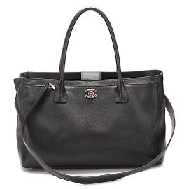 Sac à main en cuir Chanel CC Executive Cerf en bon état Autre