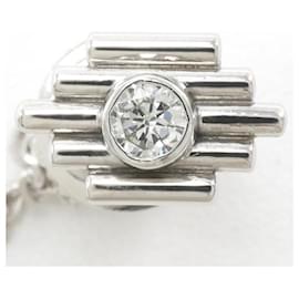 & Other Stories-PT900 Platinum Alloy Diamond Pin Brooch in Excellent Condition-Silvery