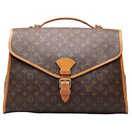 Louis Vuitton-Louis Vuitton Monogram Beverly MM Handtasche M51120 aus braunem PVC-Leder in gutem Zustand-Braun