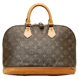 Louis Vuitton-Bolso de mano Louis Vuitton Monogram Alma M53151 de cuero PVC marrón en buen estado-Castaño