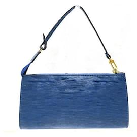 Louis Vuitton-Epi Pochette Accessoires in Great Condition-Bleu