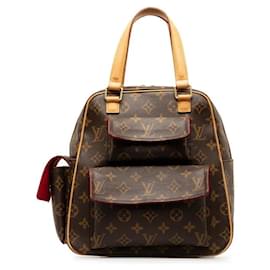 Louis Vuitton-Sac à main Louis Vuitton Monogram Excentri Cite M51161 en PVC marron en très bon état-Marron