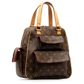 Louis Vuitton-Sac à main Louis Vuitton Monogram Excentri Cite M51161 en PVC marron en très bon état-Marron