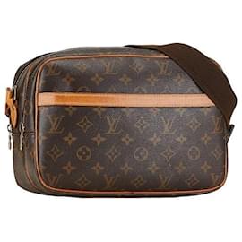 Louis Vuitton-Borsa a spalla Louis Vuitton Monogram Reporter PM M45254 in pelle PVC marrone in ottime condizioni-Marrone