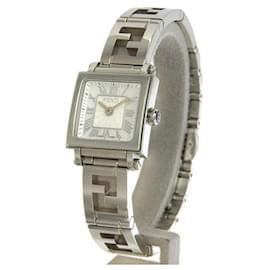 Fendi-Fendi Cuadro Mini Ladies Quartz Watch, Silver Stainless Steel, Secondhand in Great Condition-Silvery