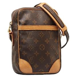 Louis Vuitton-Bolso de hombro Louis Vuitton Monogram Danube M45266 de cuero PVC marrón en buen estado-Castaño