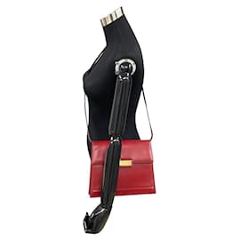 Dior-Dior Leather Crossbody Bag  Leather Crossbody Bag in Very Good Condition-Red