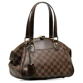 Louis Vuitton-Sac à main Louis Vuitton Damier Verona PM N41117 en très bon état-Marron