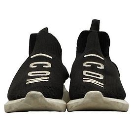 & Other Stories Dsquared2 Canvas Mesh Logo Sneakers Black