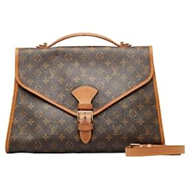 Louis Vuitton-Bolso de mano Louis Vuitton Monogram Beverly M51120 de cuero PVC marrón en buen estado-Castaño