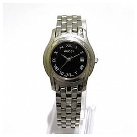 Gucci-GUCCI 5500L Quartz, Black Women's Wristwatch in Stainless Steel - Secondhand  in Good Condition-Black