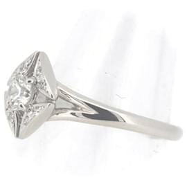 & Other Stories-Forevermark Diamond Ring 0.30ct PT900 Platinum Size 12 in Great Condition-Silvery