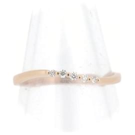 & Other Stories-Pre-owned Vendome Aoyama Diamond Ring K18PG 9 in Great Condition-Pink