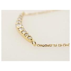 & Other Stories-K18YG Diamond Necklace 0.2ct in 18k Yellow Gold for Women in Great Condition-Golden