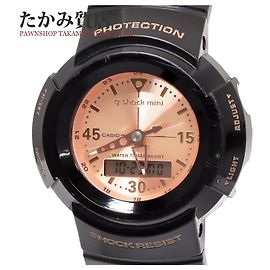 & Other Stories CASIO G-SHOCK GMN-500 Mini Quartz Watch with Rubber Case in Great Condition Black