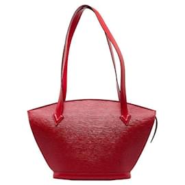 Louis Vuitton-Borsa a mano Louis Vuitton in pelle Epi Saint-Jacques M52277 in ottime condizioni-Rosso