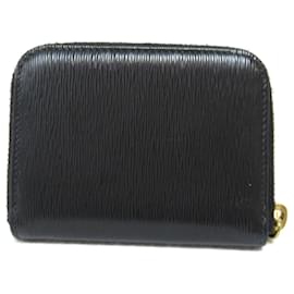 Prada-Prada Leather Zip Around Wallet Leather Coin Case 1MM268 in Great Condition-Black