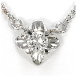 & Other Stories-PT850 Platinum Diamond Necklace in Pristine Condition-Silvery