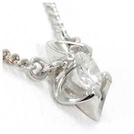 & Other Stories-PT850 Platinum Diamond Necklace in Pristine Condition-Silvery