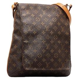 Louis Vuitton-Borsa a spalla Louis Vuitton Monogram Musette M51256 in pelle PVC marrone in ottime condizioni-Marrone