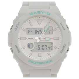 & Other Stories-Casio Baby-G GLIDE Quartz Résine Blanche/Montre pour femme avec bracelet en résine BAX 100 7AJF, Occasion【tkh23b0525004】 En excellent état-Blanc