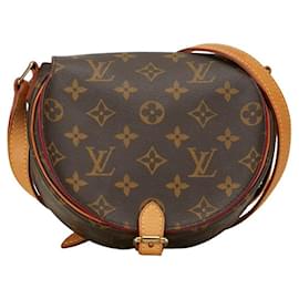 Louis Vuitton-Bolso cruzado Louis Vuitton Monogram Tambourin M51179 de cuero PVC marrón en muy buen estado-Castaño