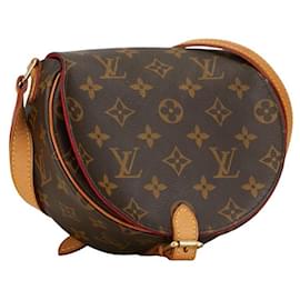 Louis Vuitton-Sac bandoulière Louis Vuitton Monogram Tambourin M51179 en cuir PVC marron en très bon état-Marron