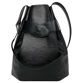 Louis Vuitton-Louis Vuitton Sac D'épaule GM Leather Shoulder Bag M80155 in Very Good Condition-Black