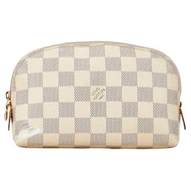 Louis Vuitton-Pochette Cosmetica PM Damier Louis Vuitton N60024 in Buone Condizioni-Bianco