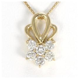 & Other Stories [LuxUness] Collana in diamante in oro rosa K18, diamante da 0,30 ct, peso totale di 3,4 g, lunghezza di 40 cm in ottime condizioni Altro