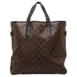 Louis Vuitton-Borsa tote Louis Vuitton Monogram Macassar Davis M56708 in pelle PVC marrone in buone condizioni-Marrone