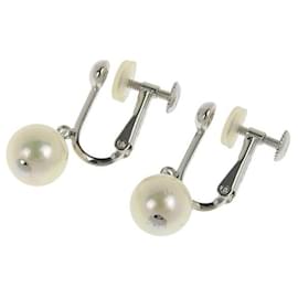 & Other Stories-14k Gold Pearl Earrings in Excellent Condition-Silvery