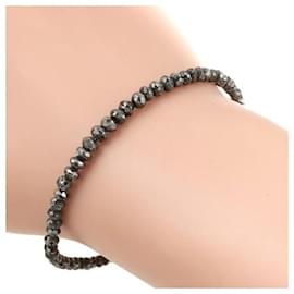 & Other Stories Nessun marchio K18 Bracciale in oro bianco ornato con diamanti neri naturali per un totale 15.00ct, Ideale per donne in ottime condizioni Nero