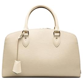 Louis Vuitton-Bolso de mano de cuero Louis Vuitton Epi Pont Neuf PM M5907J en muy buen estado-Blanco