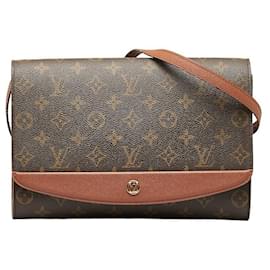 Louis Vuitton-Bolso de hombro Louis Vuitton Monogram Burdeos M51798 de cuero PVC marrón en buen estado-Castaño