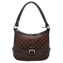 Louis Vuitton-Bolso de hombro de lona Damier Ebene Highbury N51200 de Louis Vuitton en excelente estado-Otro