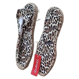Autre Marque Yamamay Leopard Print Cotton Espadrilles Size 41 Multiple colors