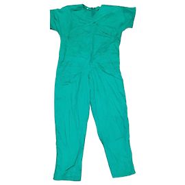 Autre Marque Combinaison Oversize en Coton Vert Taille 42 IT Vert