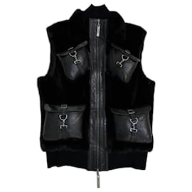 Christian Dior-Gilet in visone Dior di John Galliano-Marrone