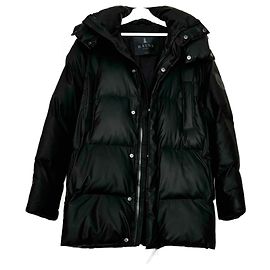RAINS original puffer jacket (unisex) Black