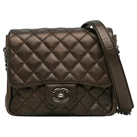 Chanel-SAC À DOS EN CUIR CLASSIQUE/INTEMPOREL-Bronze