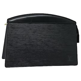 Louis Vuitton-LOUIS VUITTON Epi Trousse Crete Borsa Clutch Nera M48402 LV Auth 79684-Nero