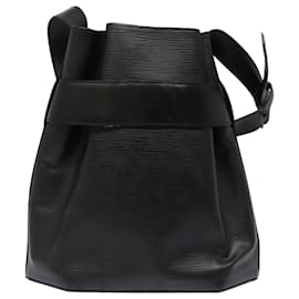 Louis Vuitton-LOUIS VUITTON Epi Sac Depaule PM Sac à bandoulière Noir M80157 LV Auth 79724-Noir