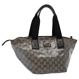 Gucci-GUCCI GG Crystal Tote Bag Black 131228 Auth ki4586-Black