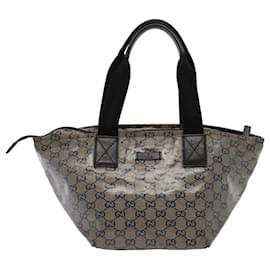 Gucci-GUCCI GG Crystal Tote Bag Black 131228 Auth ki4586-Black