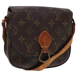 Louis Vuitton-LOUIS VUITTON Monogram Saint Cloud PM Bolsa de Hombro M51244 LV Auth 79755-Monograma