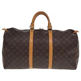 Louis Vuitton-LOUIS VUITTON Monogram Keepall 50 Sac de Boston M41426 LV Auth 79901-Monogramme