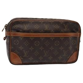 Louis Vuitton-LOUIS VUITTON Monogram Compiegne 28 Clutch Bag M51845 LV Auth yb578-Monogram