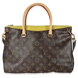 Louis Vuitton-Louis Vuitton Pistache Monogram Canvas Pallas-Brown