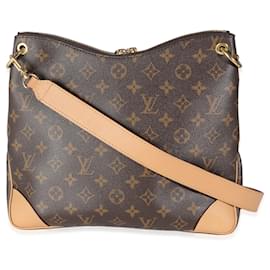 Louis Vuitton-Borsa Odeon MM in tela monogramma naturale Louis Vuitton-Marrone